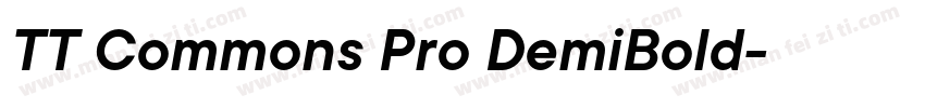 TT Commons Pro DemiBold字体转换
